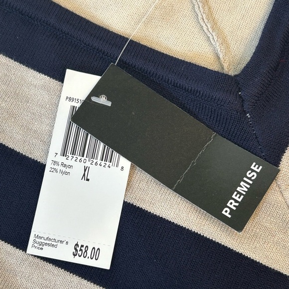 NWT Premise Chevron Striped Print V-Neck Pullover Sweater
Size - XL - Picture 5 of 5